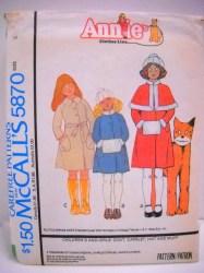 5870 77 GIRLS COAT, CAPELET, HAT, MUFF PATTERN 14